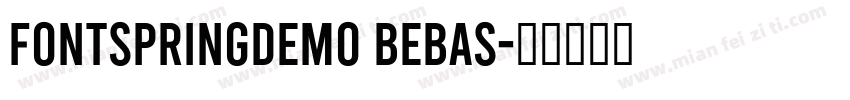 FONTSPRINGDEMO Bebas字体转换